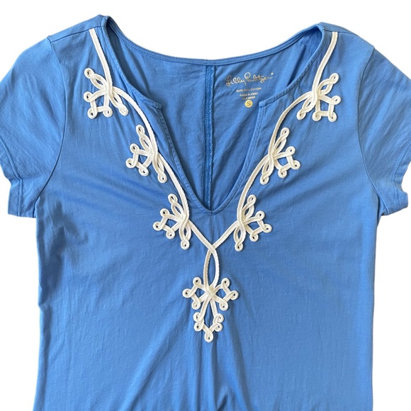 Lilly Pulitzer Brewster T-Shirt Dress in Bay Blue - Picture 7 of 14